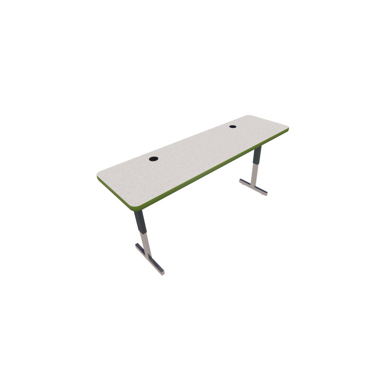 Matériel informatique et technologie - Tables avec pieds à piédestal et gestion des câbles, H 29 po x l 60 po x P 18 po