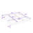 Bamboo Platform Bed with Metal Support and Underbed Storage-190232506-190232510