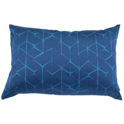 Feathers Geometric Lumbar Pillow