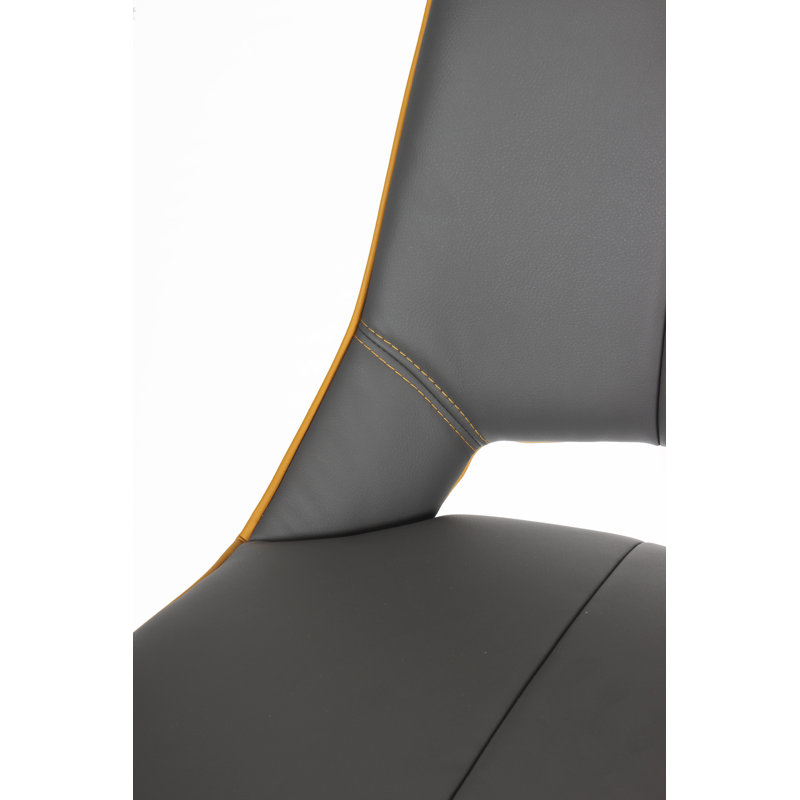 Virginia Swivel Upholstered Counter Stool, Graphite Grey