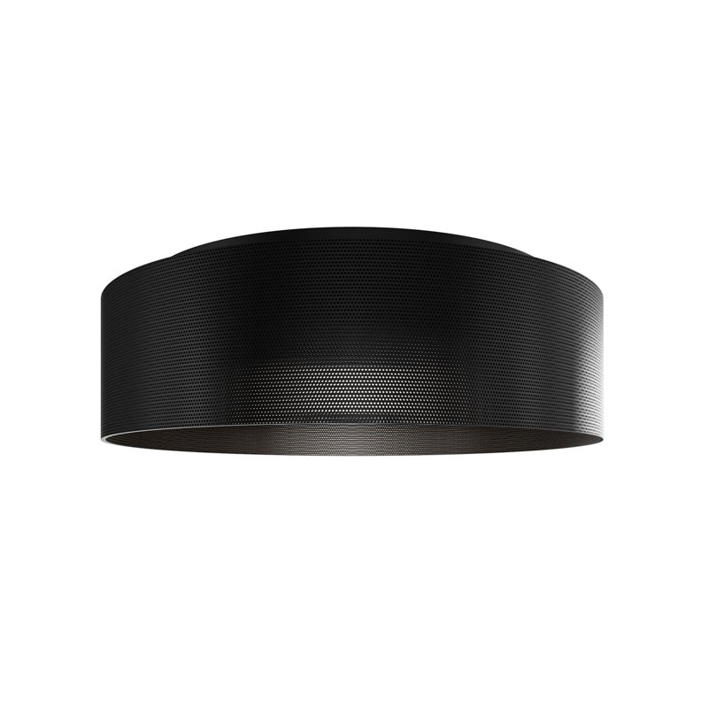 Grille 18" Dimmable LED Flush Mount With Built In Color Temperature Adjustability Switch From 2700K/3000K/3500K/4000K, Black