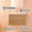 Meuble-lavabo mural simple 30 po avec lavabo en céramique-1661593386