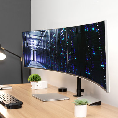 Telescoping Dual Monitor Desk Mount