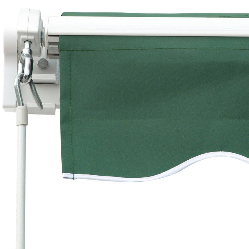 8' X 7' Patio Retractable Awning - Manual Sun Cover For Door. From . Construction. With Pu Coating. Easily Adjustable Exterior Shade Deck Window Screen. Cuts Heat & Influx. Steel, . Works On Various