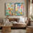 Vibrant Floral Field Contemporary Wall Decor 2 Pieces Framed Print Wall Art-1324005348-1324005351