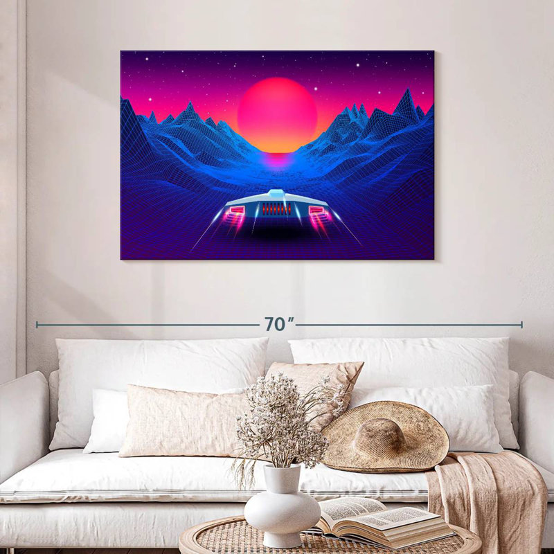 Kelan Synthwave Adventure, 30" H x 45" W