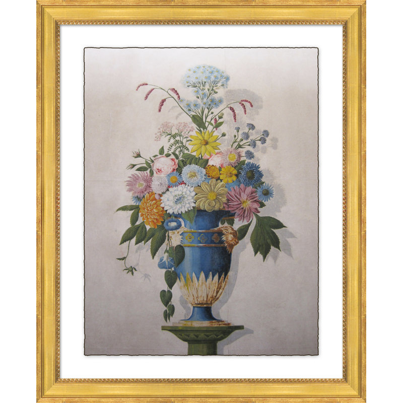 Floral urnes - impression encadrée