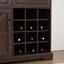 Buffet Farmhouse avec buffet de rangement avec 2 tiroirs, armoire à vin avec étagères à vin amovibles, armoire à café pour la cuisine et la salle à manger-100691046