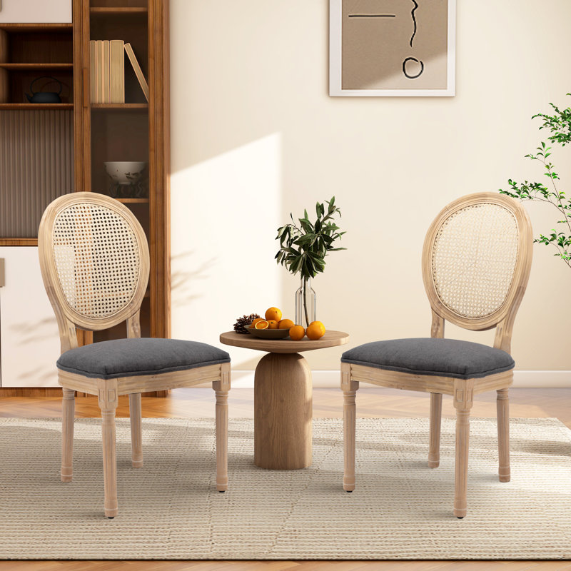 Claraville 19.7'' H Upholstered Side Chair, Gray