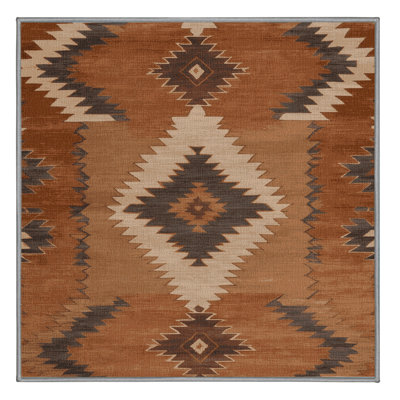 Machine Washable Persian Brown Area Rug
