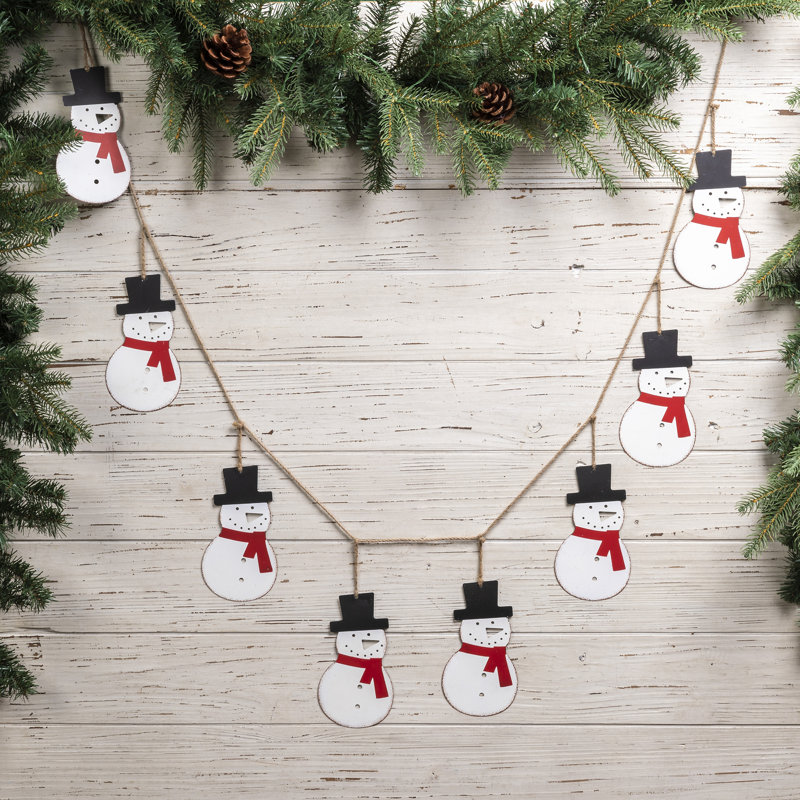 6' Christmas Snowman Garland