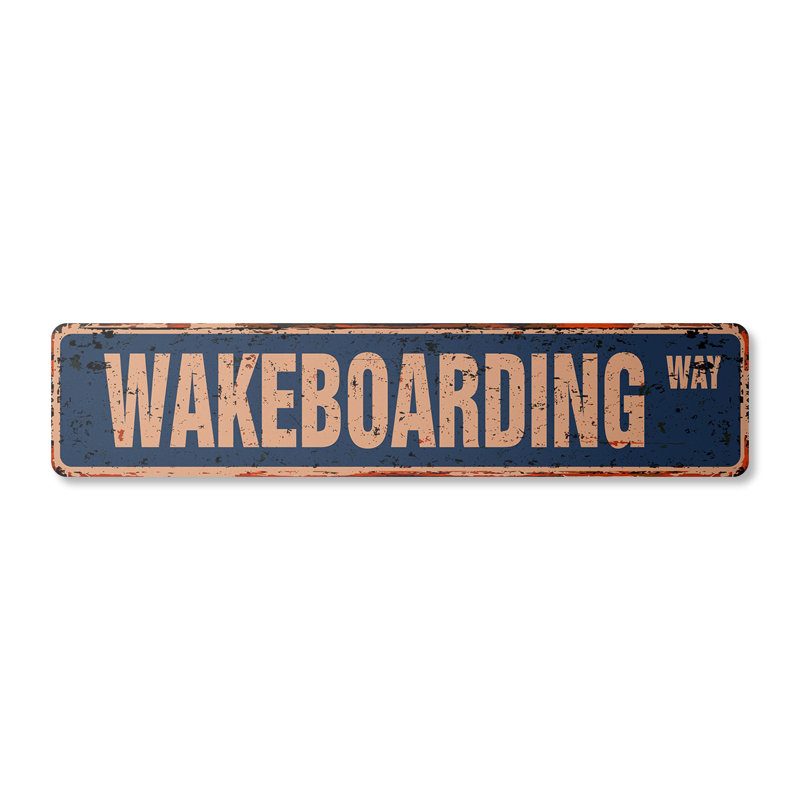 Plaque de rue Wakeboard