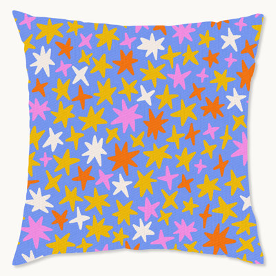 Geometric Polyester Indoor/Outdoor Throw Pillow