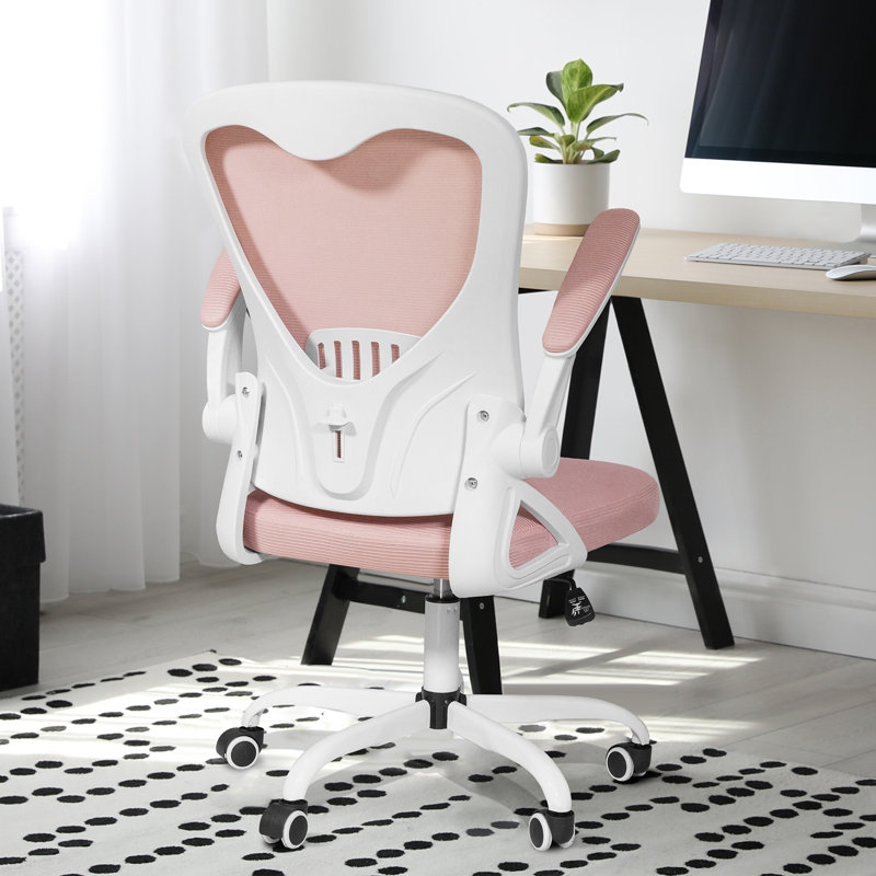Chaise de travail ergonomique Dvenger, Blanc, Rose