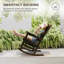 Chiemi HDPS Modern Resin Rocking Adirondack Chair-397004064