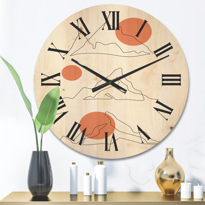 Horloge murale abstraite