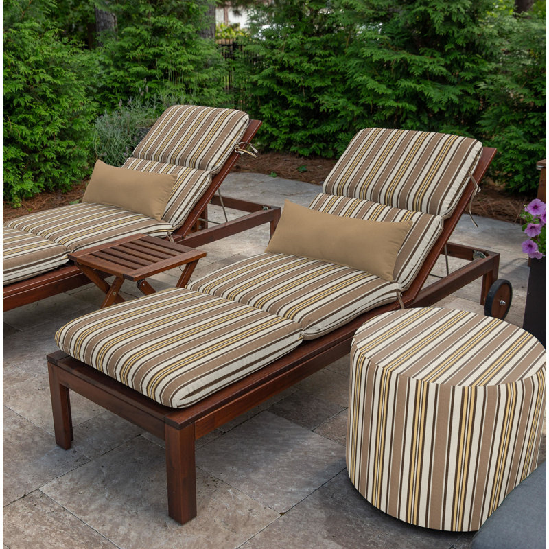 Marlowe Sunbrella® 1-Piece Outdoor Chaise Cushion, Anthony Praline