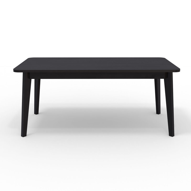 Fremon Acacia Solid Wood Dining Table, Black