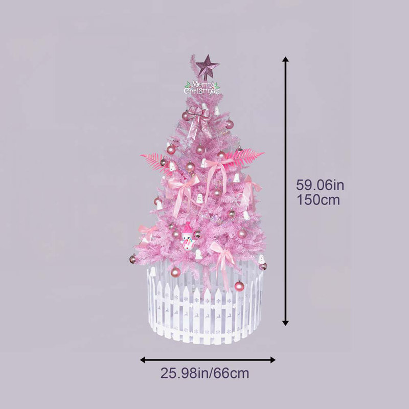 5FT Christmas tree pink