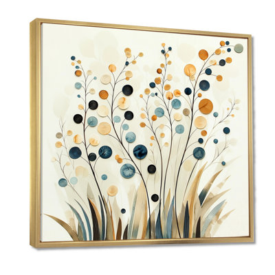 «Whispers Of Spring In Minimalist Prairies III - Abstract Botanicals», reproduction sur toile