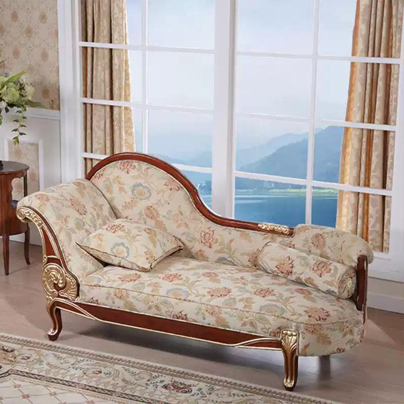 Fashion light luxury solid wooden chair., Left Hand Facing