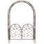 Metal Arched Birds And Leaves Garden Arbor With Gate