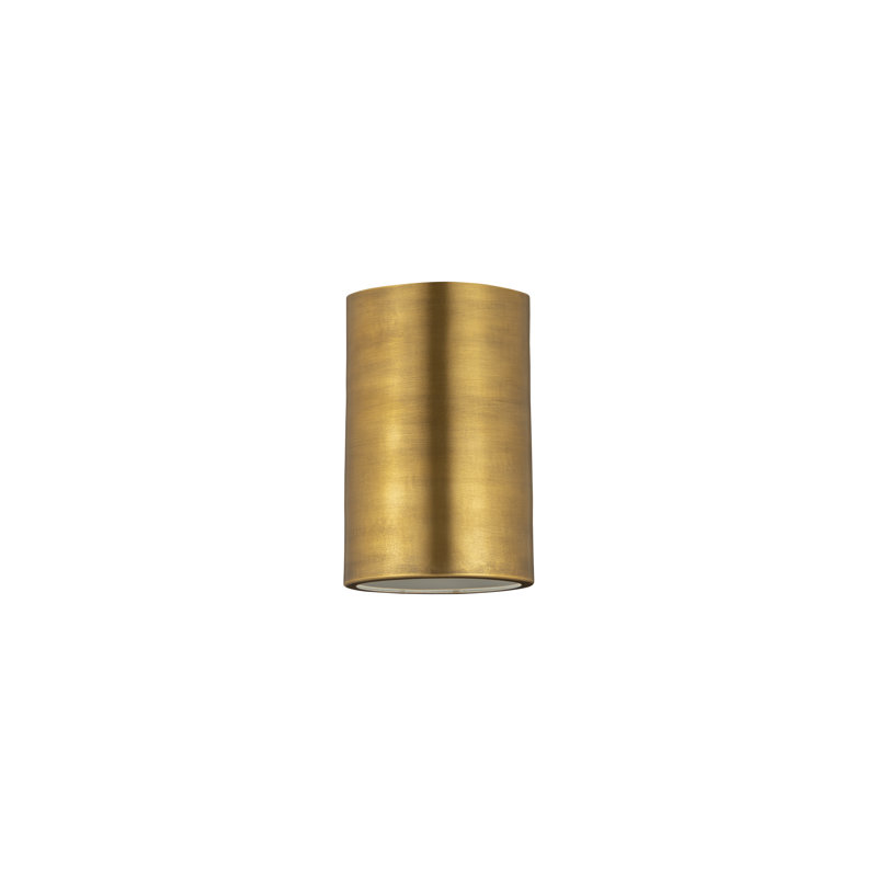 Cadagan Flush Mount, Rubbed Brass