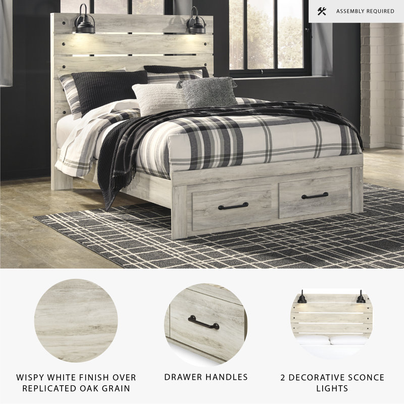 Kalayiah Slat Storage Bed, Queen