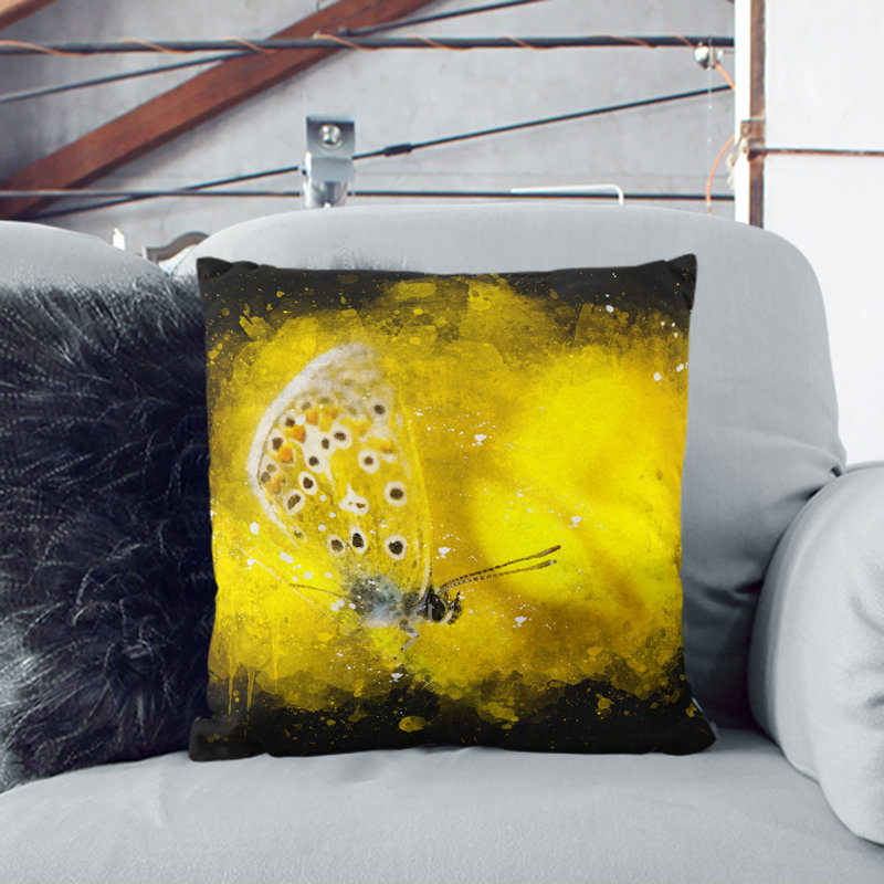 Butterfly Cushion with Filling, 40cm H x 40cm W x 15cm D
