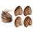 Round Acacia Wood Trays