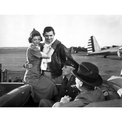 " Clark Gable And Myrna Loy Looking At Samuel S. Hinds "