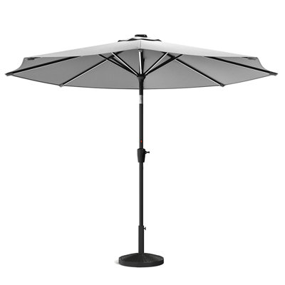 Aissa 3m Traditional Parasol with LED Light