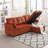 Modular Sectional Sofa L Shaped Modular Couch with Reversible Chaise-888370927