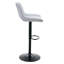 Ensemble de 2 tabourets de bar réglables Modern Modern, tissu en lin gris clair, pouvant supporter jusqu'à 250 lb, convient aux bars à la maison et aux îlots de cuisine.