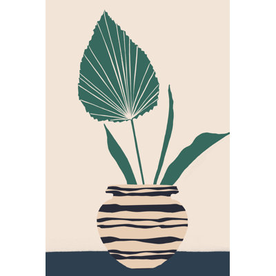 Dancing Vase with Palm I by Melissa Wang - Painting