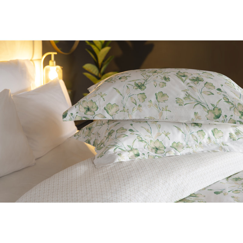 Belledorm Milena Cotton Floral Duvet Cover Set with Pillowcases, Super King - 2 Standard Pillow Cases