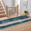 Tapis Lavender2 moderne à l'aquarelle abstraite, bleu sarcelle et blanc, lavable en machine, antidérapant, à poils courts, pour l'intérieur et l'extérieur, adapté aux animaux domestiques, idéal pour le salon, la chambre, la salle à manger, l'entrée, le couloir ou le bureau.-1909821750