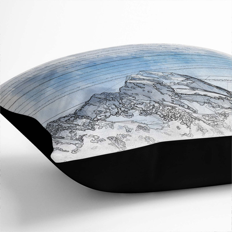 Square Cushion, 55cm H x 55cm W x 20cm D, Black
