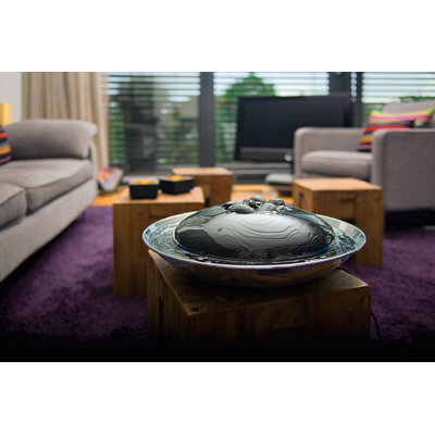 Indoor Stainless Steel Birdbath Fountain