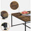 Ensemble de tables basses 5 pièces à grain de bois vieilli chêne 35 po Caterina