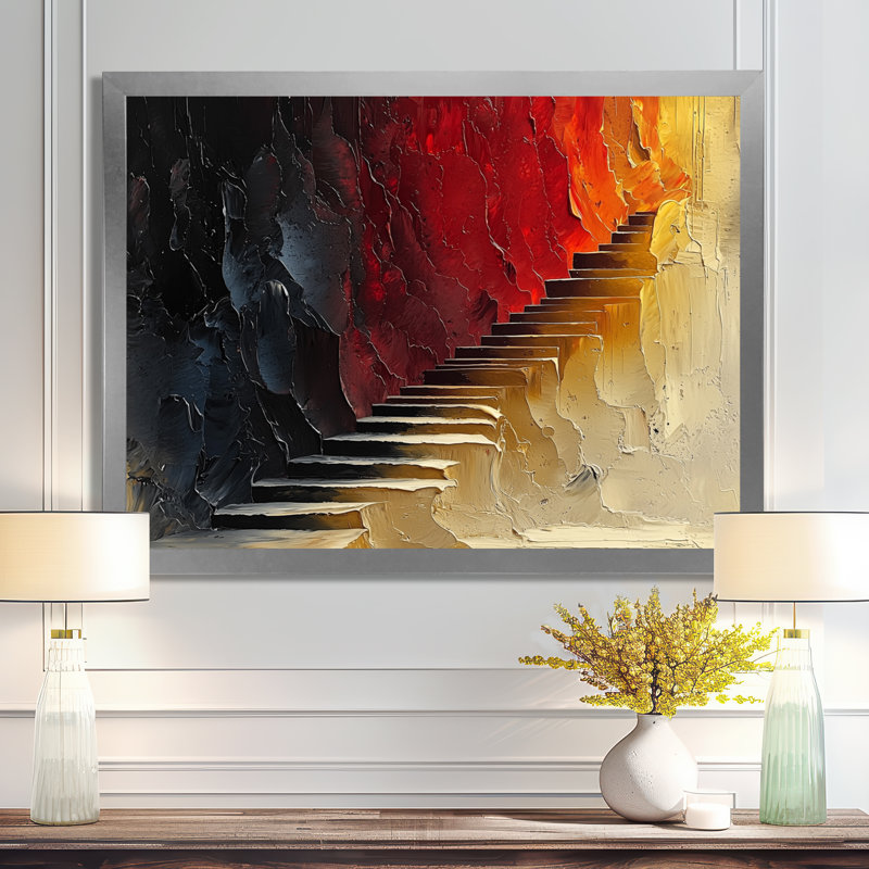 Art mural sur toile, "Fairs", H 24 po x l 32 po, Picture Framed, Argent argent