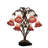 19" High Pink/White Tiffany Pond Lily 6 Light Table Lamp