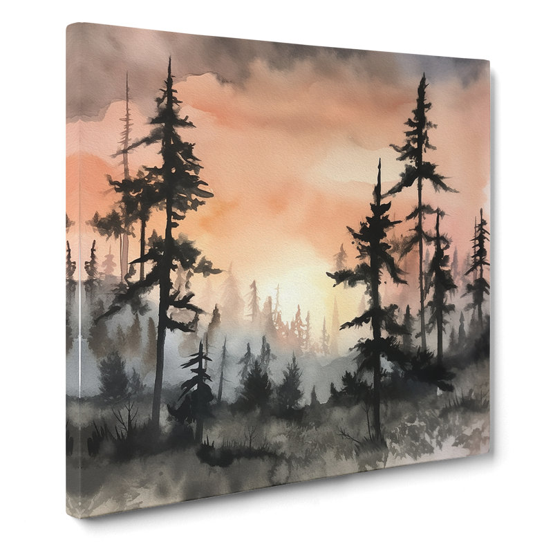 Modern Wall Art - Wrapped Canvas - Framed Print, 50cm H x 50cm W x 3cm D