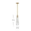 Petit luminaire suspendu 1 lumière Cosette-65382857