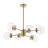 Dilley 6 - Light Dimmable Sputnik Modern Linear Chandelier-1496037446-1585562973