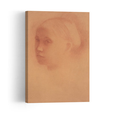 Marguerite Degas enfant, vers 1854. Portrait abstrait contemporain. Estampe murale.