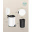 17.3x22.4x25.4cm Plastic Touch Top Waste Bin - 3L-121482431