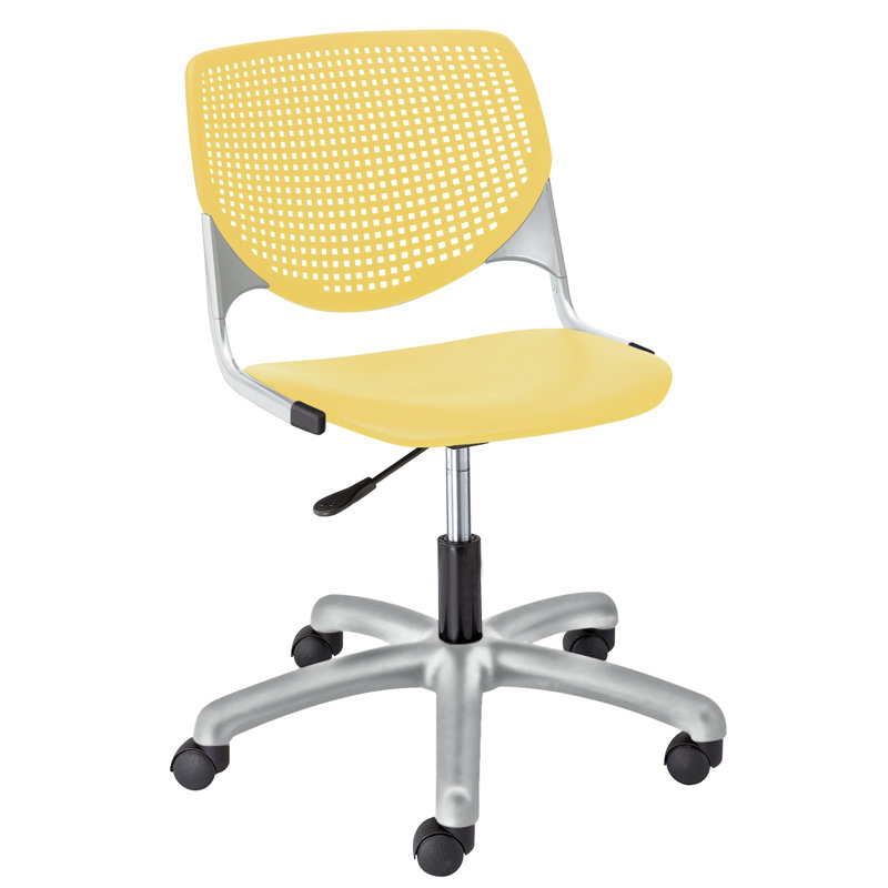 Kool Task Chair, Yellow, White