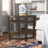Hodgins Glass Top End Table