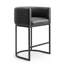 Tabouret de bar rembourré en similicuir-2002974783